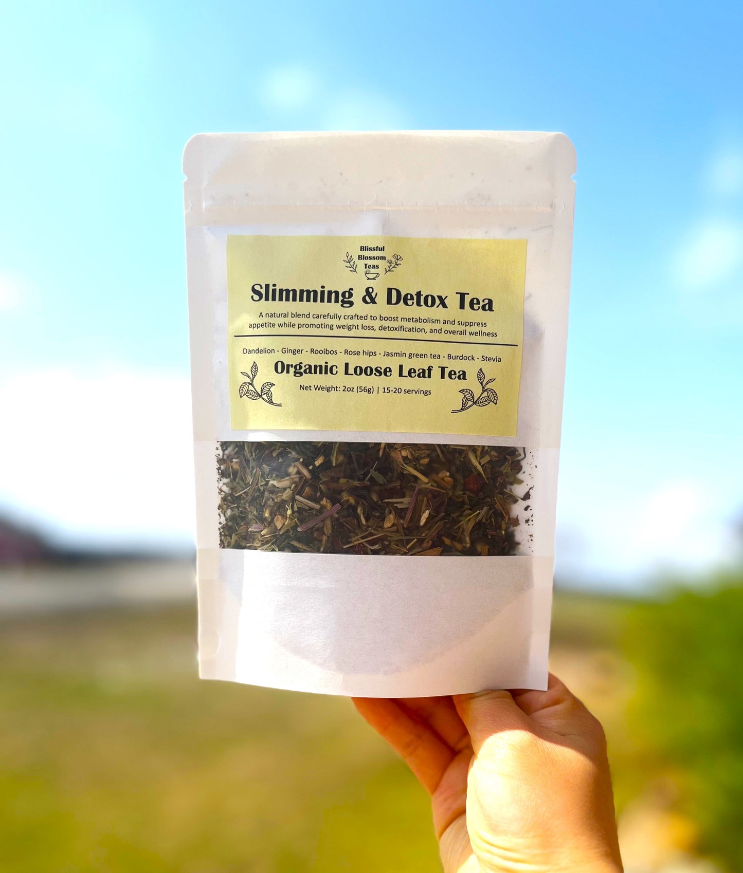 Slimming Bliss Tea | Organic Tea blend scientifically formulated for weight loss management | boost metabolism | suppress appetite